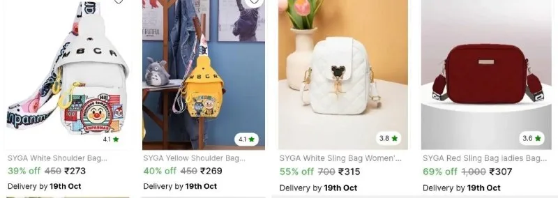 Syga Sling Bags from ₹269