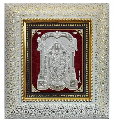 ARTSMINE Silver Balaji Wall Frame – 999 Silver Art|Premium Finish|Spiritual Home Décor|Ideal for Pooja & Gifting – 1 × Unit at ₹837