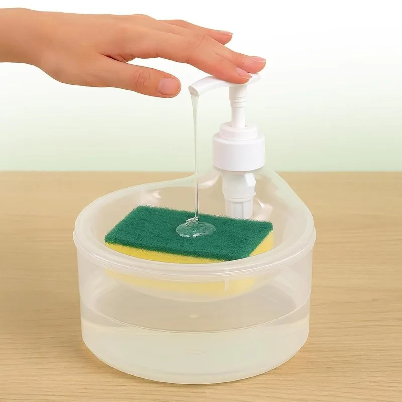 Kitchen Soap Dispenser with Sponge Holder 500ml at ₹199