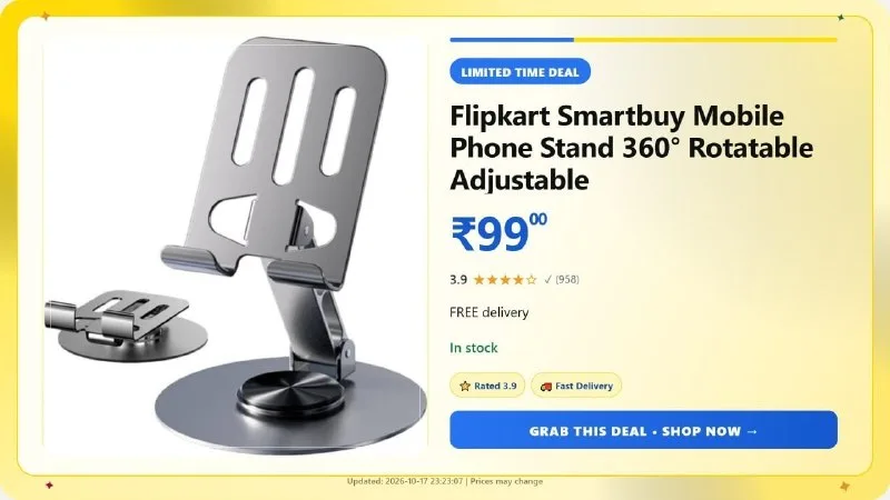 Mobile Phone Stand 360° Rotatable at ₹99