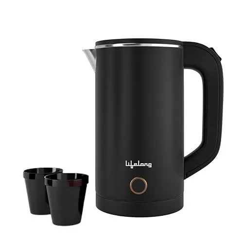 Lifelong Electric Kettle 0.8 Litre with 2 Cups | 600W Stainl at ₹539