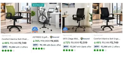 Office Chairs from ₹2,519