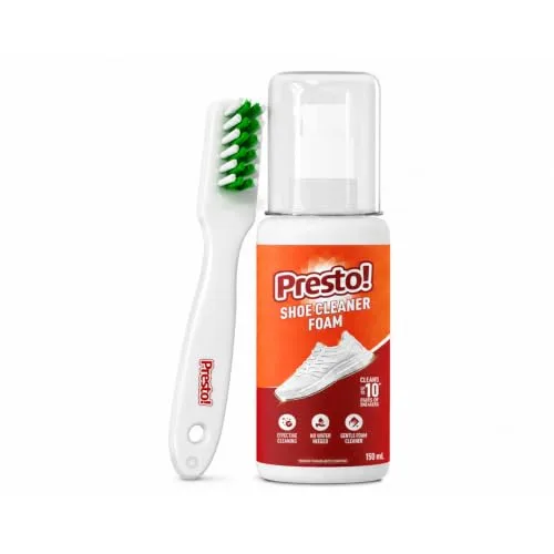 Amazon Brand - Presto! Sports Shoe Cleaner With Brush 150 ml at ₹209