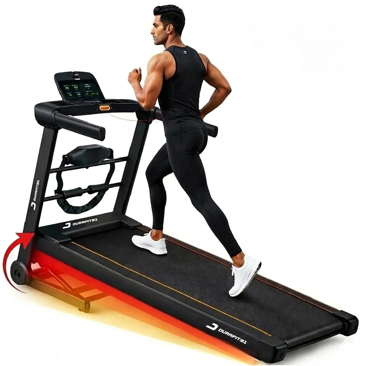 Durafit91™ Ace Pro Multifunction 4.5 HP Peak BLDC Motorized Treadmill at ₹18,999