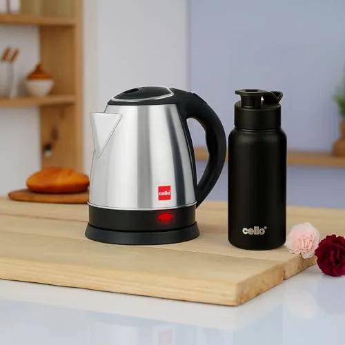 Cello Kettle 1.5L + Bottle 500 ml Combo at ₹557