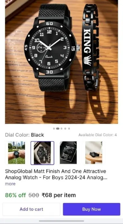 Watch breslet combo at 68rs at ₹68