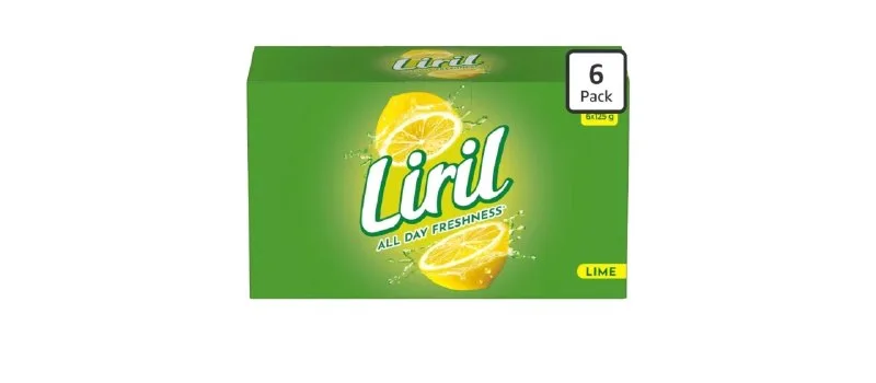 Liril Lime Soap, 125g (Pack of 6) at ₹155