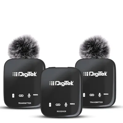 Digitek DWM-101 Wireless Microphone System with ANC Noise Reduction, 360° Sound Capture at ₹3,599