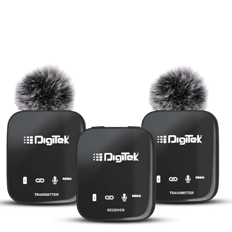 Digitek DWM-101 Wireless Microphone System with ANC Noise Reduction, 360° Sound Capture at ₹3,599