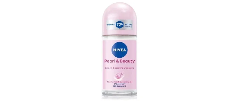 NIVEA Pearl and Beauty Deo Underarm Roll On, NIVEA Lip Caring Beauty Pink Lip Balm
