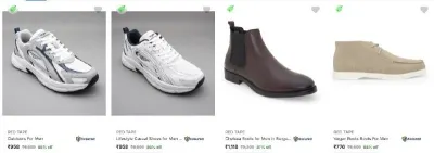 Minimum 85% Off Red Tape Footwear