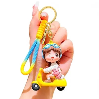 Cute Cartoon Character Silicone Keychain for Girls & Kids at ₹297