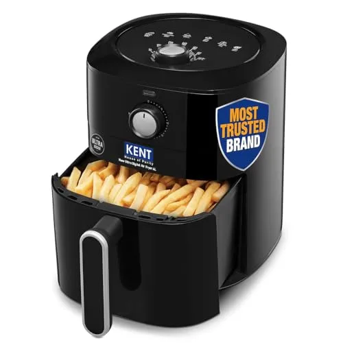 KENT New Ultra Air Fryer 4L 1300 W | 80% Less Oil | Instant Electric Air Fryer | Auto Cut Off | Fry, Grill, Roast, Steam, and Bake | Rapid H at ₹2,519