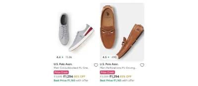 US Polo Sneakers at 66% off