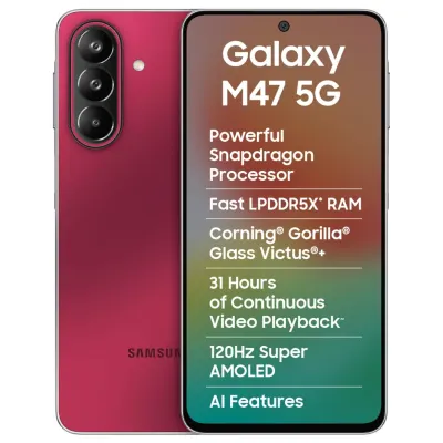 M47 5G Mobile (128GB, 6000mAh Battery) at ₹26,999