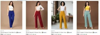 Kotty Women Trousers from ₹184