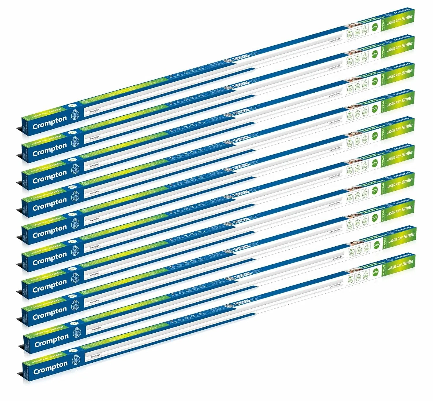 Laser Ray Smile 20W LED Batten (Pack of 10) at ₹1,147