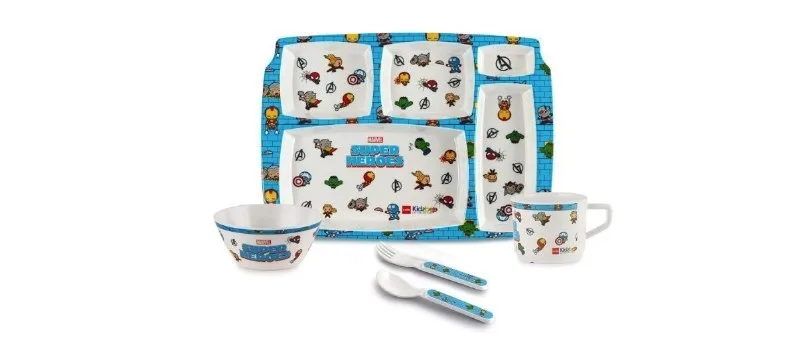 CELLO Kidzbee Melamine Pentameal Meal Set for Kids 5 Pieces Blue at ₹423