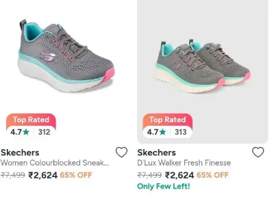 Upto 65% Off On Skechers Shoes