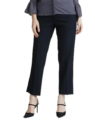 Amazon Brand - Symbol Women's Tapered Fit Formal Trouser (Mi at ₹299