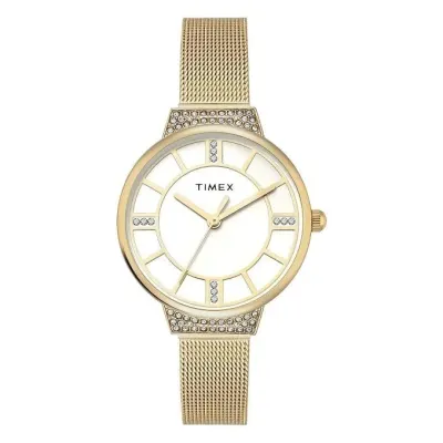 TIMEX Champagne Round Dial Analog Women's Watch at ₹1,781