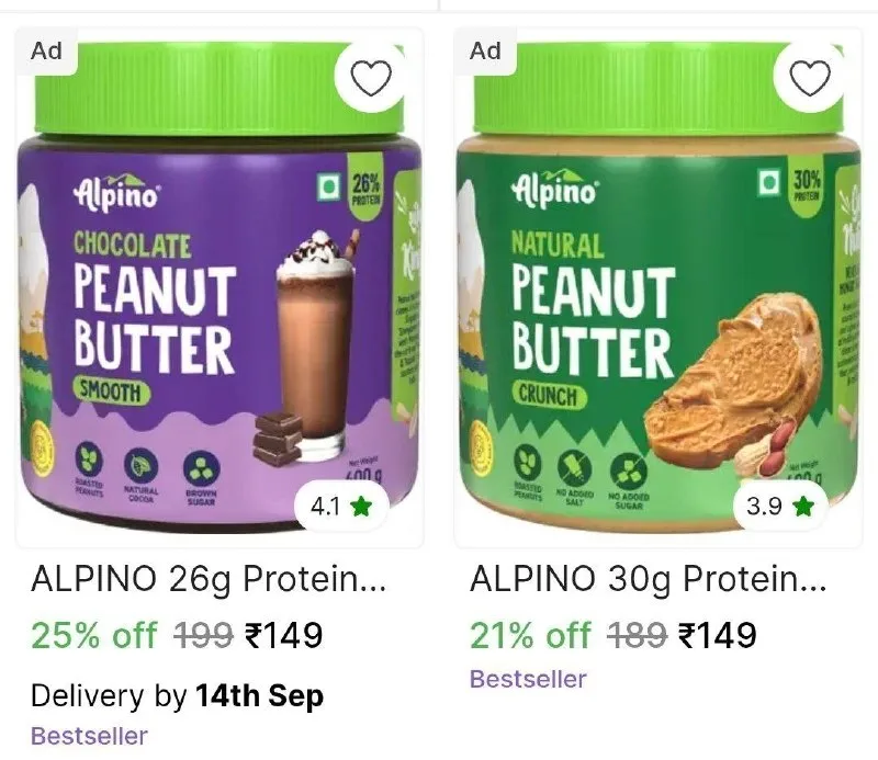Alpino Peanut Butter from ₹149