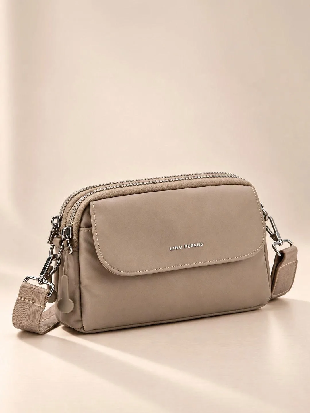 Lino Perros Synthetic Leather Bowling Sling Bag at ₹1,078