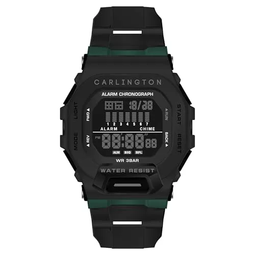 GRAB : Carlington Digital Sports Watch (CT 210) for Men ., Snake Band Analog Women's Watch (CT 501) + Coupon. at ₹945