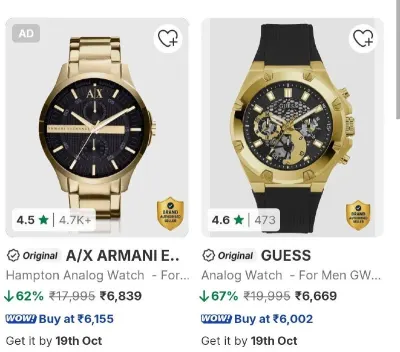 Branded Watches & Eyewear Mega Sale