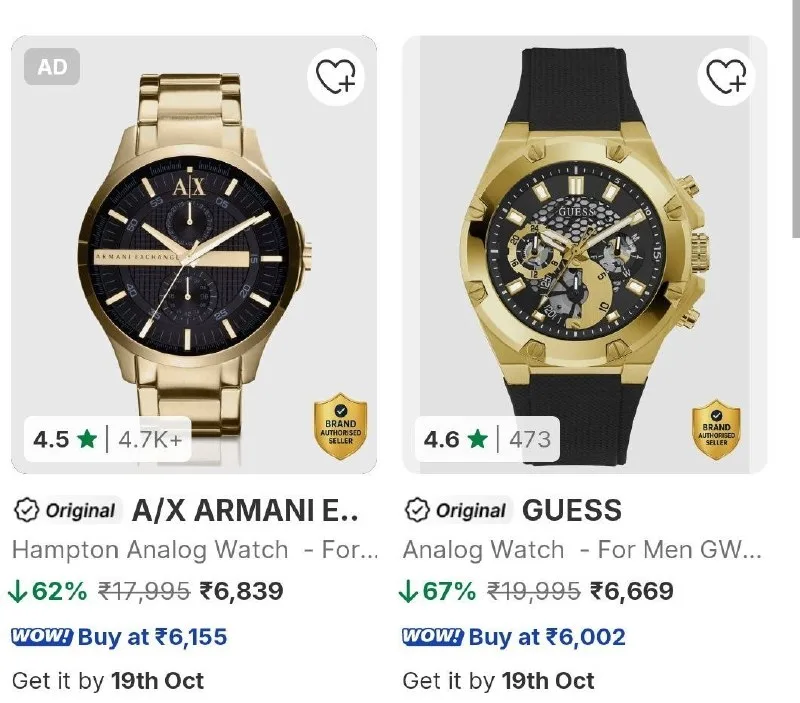 Branded Watches & Eyewear Mega Sale