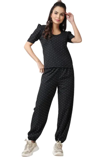 POPWINGS Casual Printed Top and Joggers Set for Women || Sty at ₹199