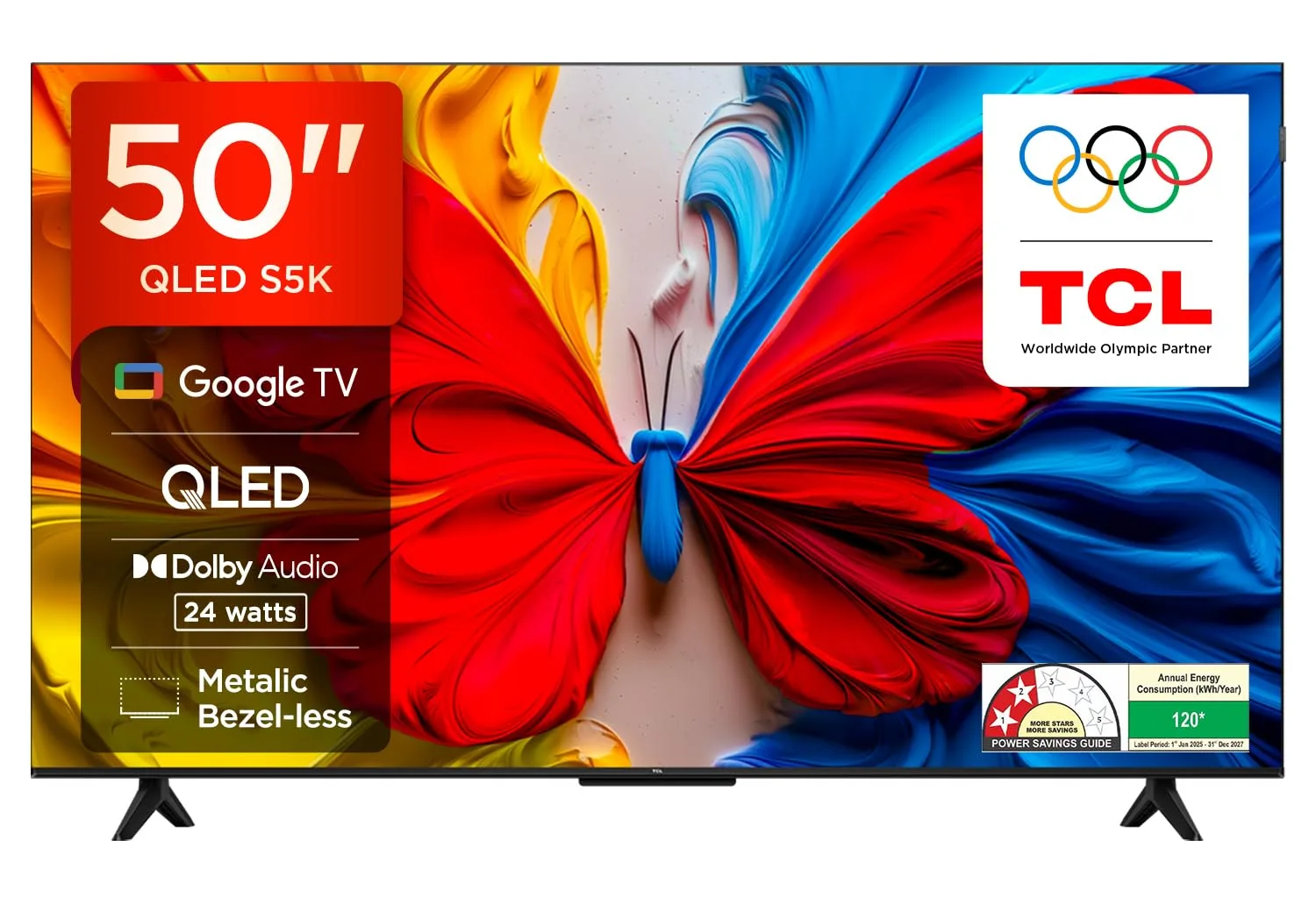 TCL (50 inches) FHD Smart QLED Google TV at ₹27,990
