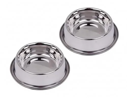 Pets Empire Stainless Steel Dog & Cat Bowl | 1400 ml | Anti-Skid Non-Tip Heavy-Duty Pet Feeding Bowl | Food & Water Bowl for Large Dogs (Pac at ₹179