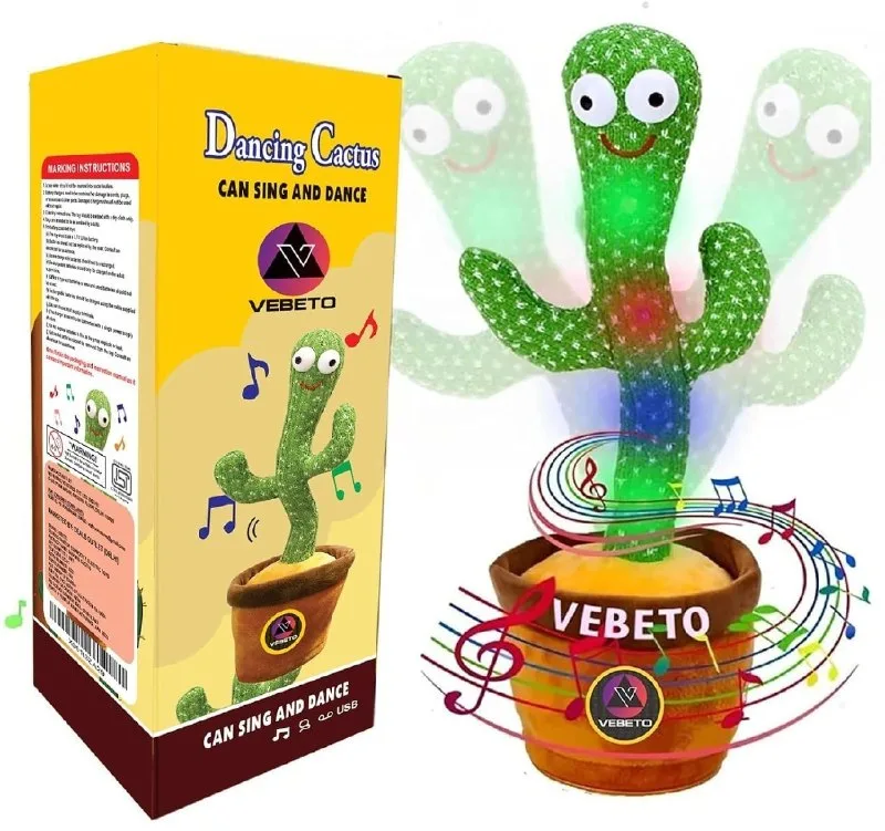 VEBETO Dancing Cactus Toy for Kids (1 Year Warranty) at ₹474