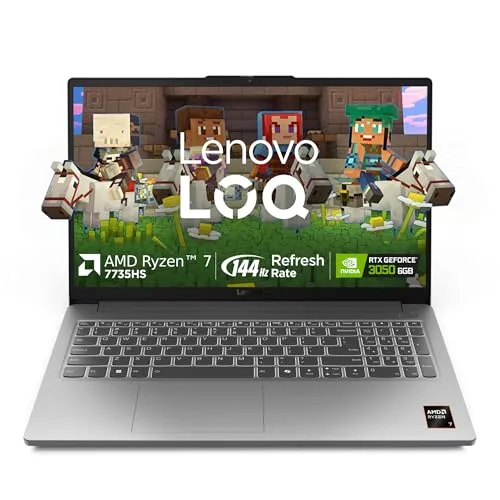 Lenovo LOQ Esial AMD Ryzen 7 NVIDIA RTX 3050 6GB (16GB RAM/512GB SSD) Gaming Laptop