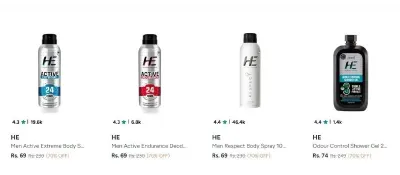 Upto 73% Off On HE Products