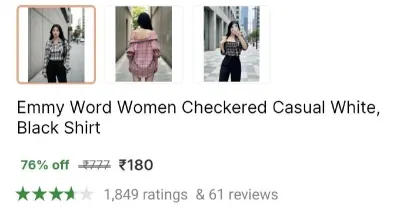 Women's Casual Shirt at ₹180