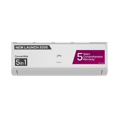Godrej 1.5 Ton 3 Star| New Star Rated| Inverter Split AC | 5-in-1 Convertible at ₹28,490