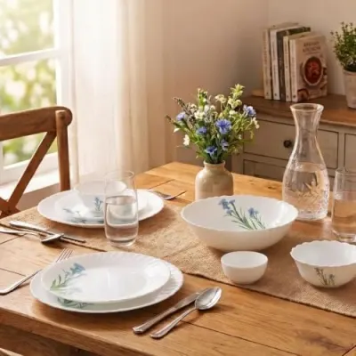 Novo By La Opala Opalware Dinner Set 10 Pieces for Family of at ₹359