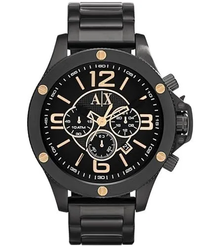 Armani Exchange Wellworn Analog Black Dial Men's Watch - AX1 at ₹11,106