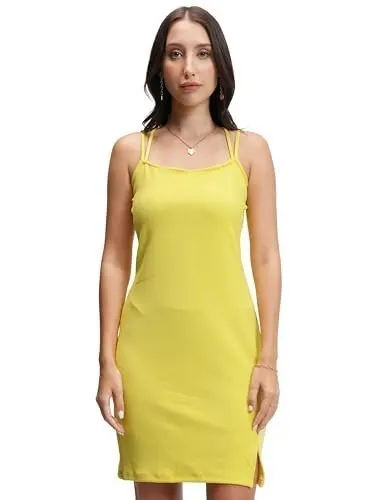 Tokyo Talkies Womens Shoulder Straps Bodycon Short Dress | Chic & Stylish | Perfect for Parties, Date Nights & Evening Glam | Dress for Wome at ₹99