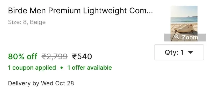 Birde Men Premium Lightweight Comfortable Regular Wear Shoes For Men Casuals For Men at ₹540