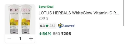 Facewash (Pack of 2) - 298 at ₹298