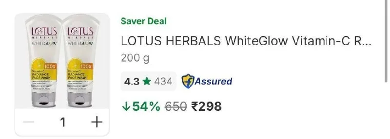 Facewash (Pack of 2) - 298 at ₹298