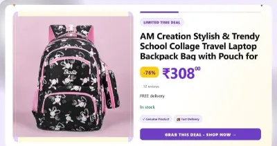 35 L Laptop Backpack at ₹308