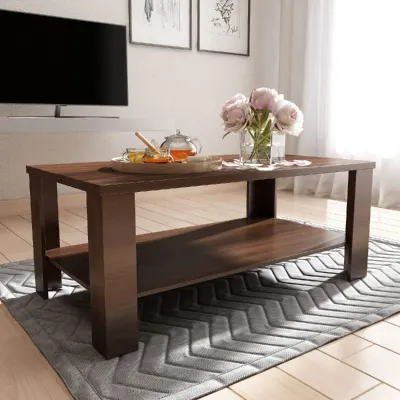 Home Centre | Clary Coffee Table | Center Table with Shelf Storage at ₹3,399