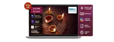 Dell 15 AI Laptop, Intel Core Ultra (16GB/512GB) Laptop at ₹58,490