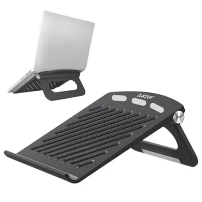 Tukzer Foldable Laptop & Tablet Stand Riser for Laptop/MacBook/Notebook Up to 15.6-Inches, with Multi-Angle Adjustment, Lightweight & Ergono at ₹279