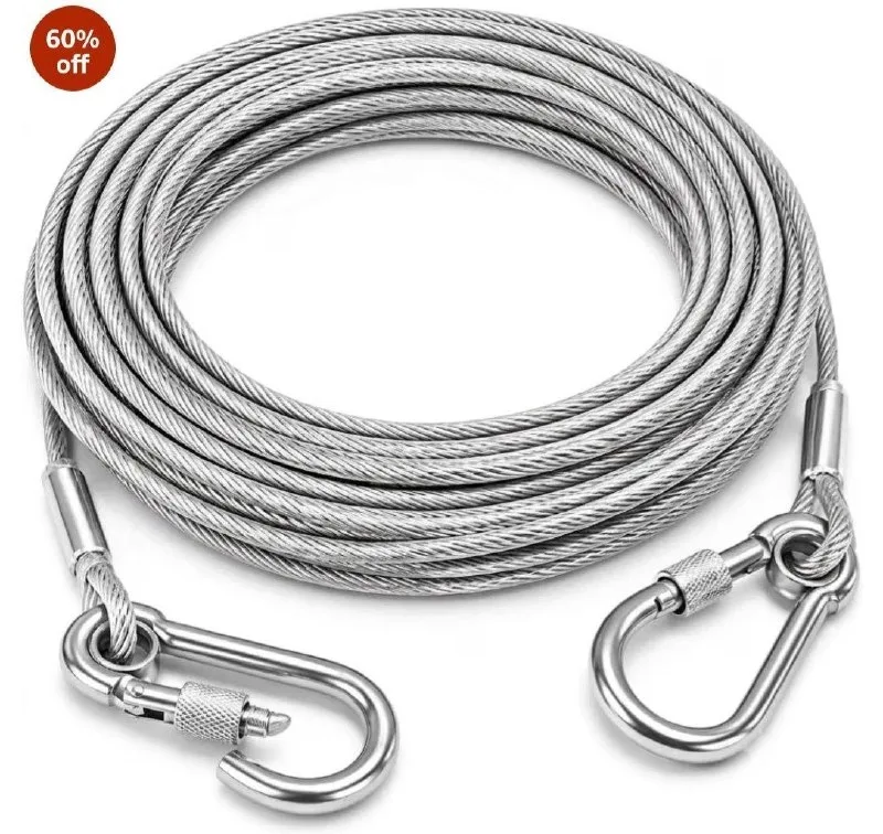 10 Meter Stainless Steel Clothesline Rope at ₹198