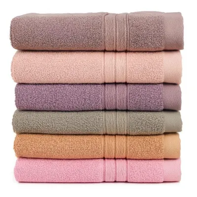 Premium Cotton Hand Towels, 40x60 cm, Set of 6, Pastel Colours at ₹447